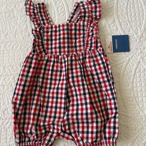 NWT Celebrate Patriotic  Romper Sunsuit 3-6 months